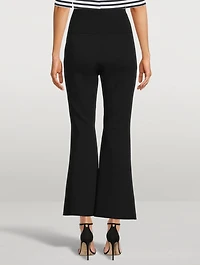 Compact Knit Flare Trousers