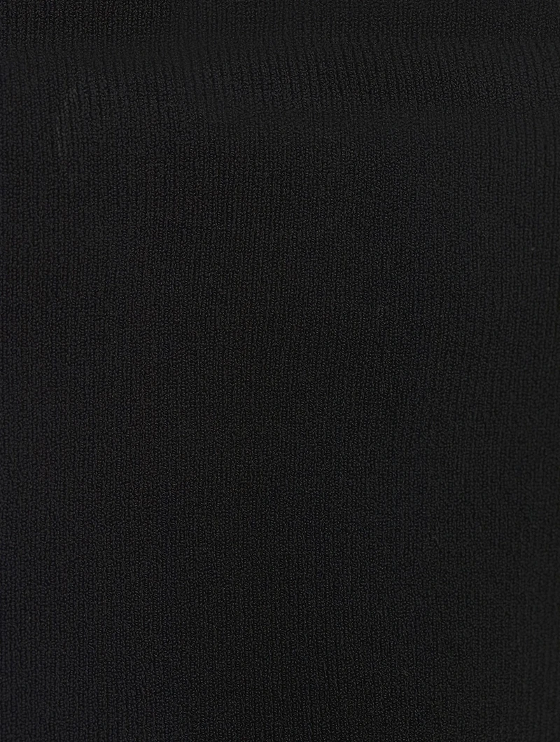 Compact Knit Flare Trousers