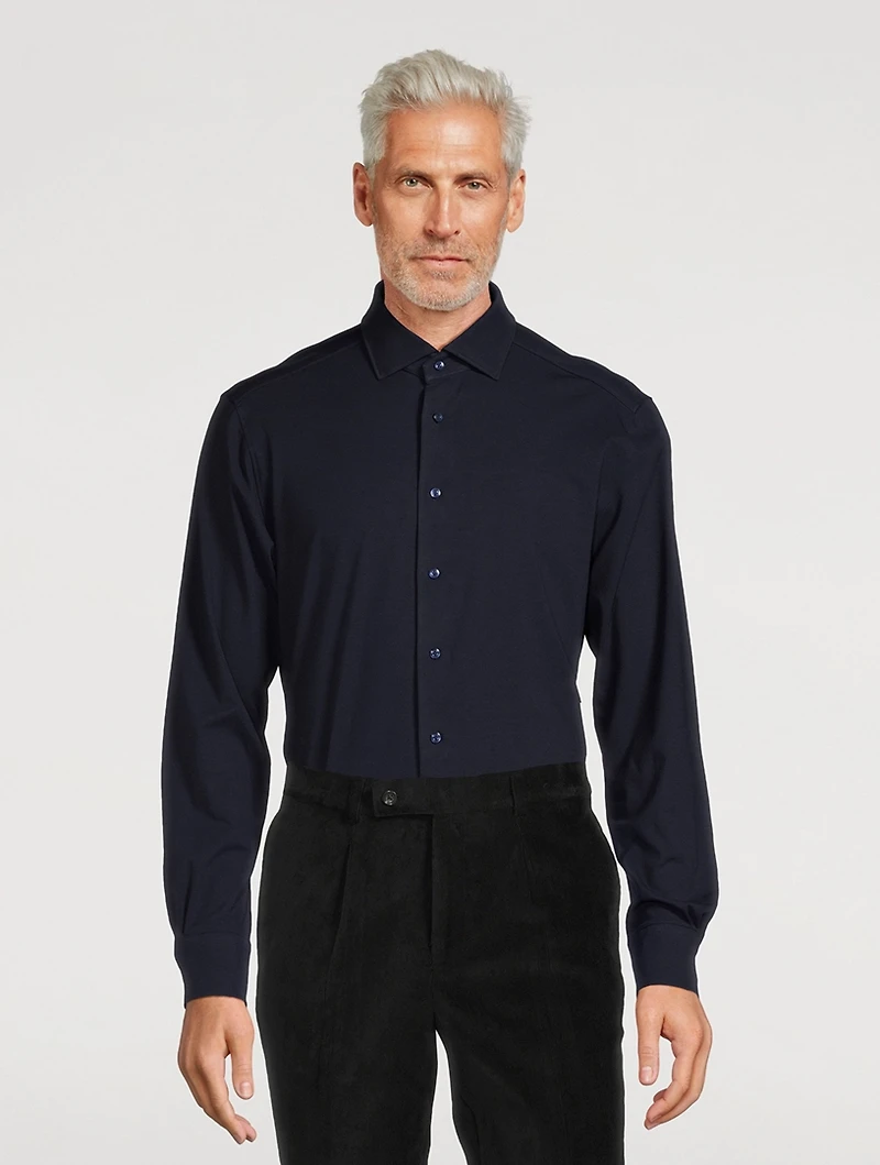 Modern 4-Flex Stretch Knit Shirt