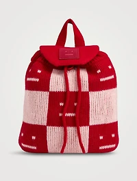Knitted Face Backpack