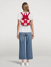 Knitted Face Backpack