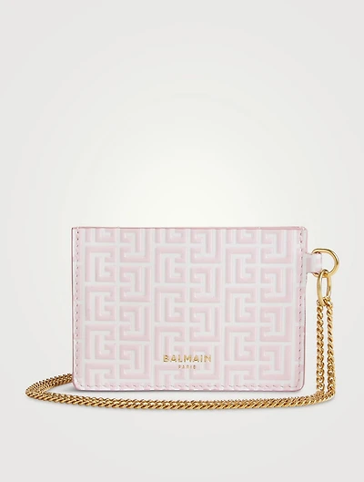 Embossed Leather Card Holder