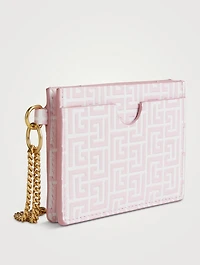 Embossed Leather Card Holder