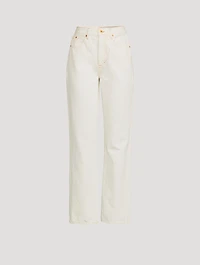 London High-Waisted Straight-Leg Jeans