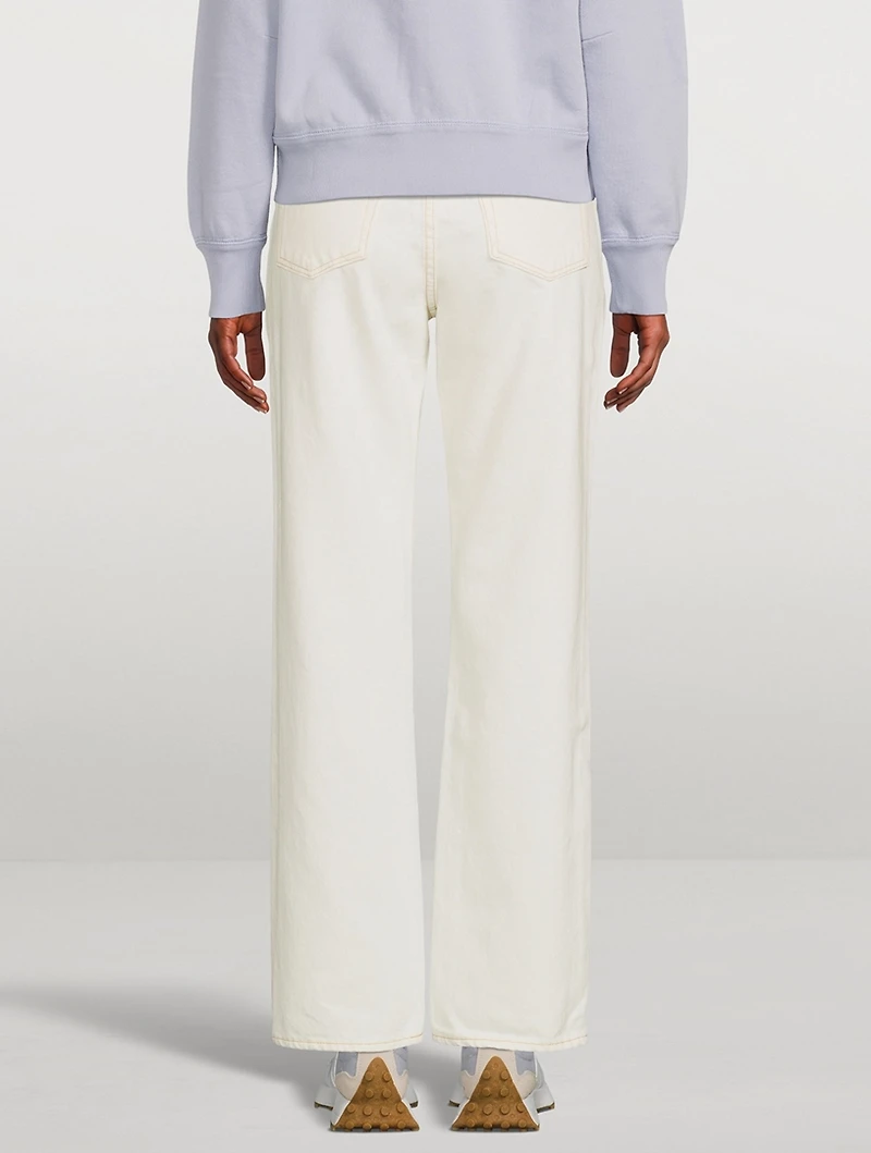 London High-Waisted Straight-Leg Jeans