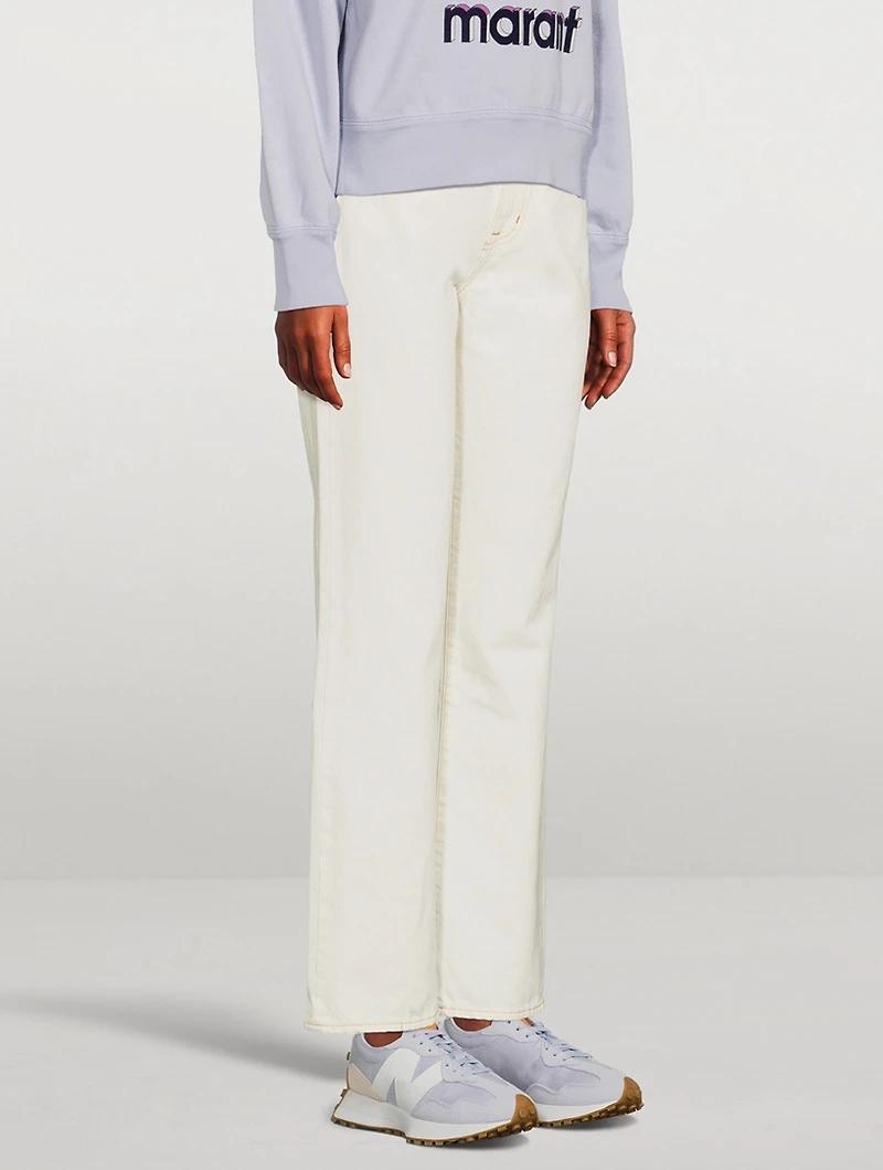London High-Waisted Straight-Leg Jeans