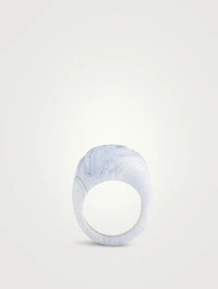 Chalcedony Nautilus Ring