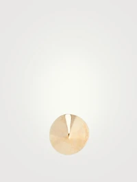 Short Spike 14K Gold Stud Earring