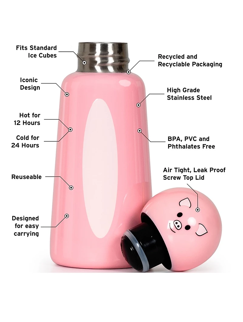 Mini Pig Skittle Water Bottle