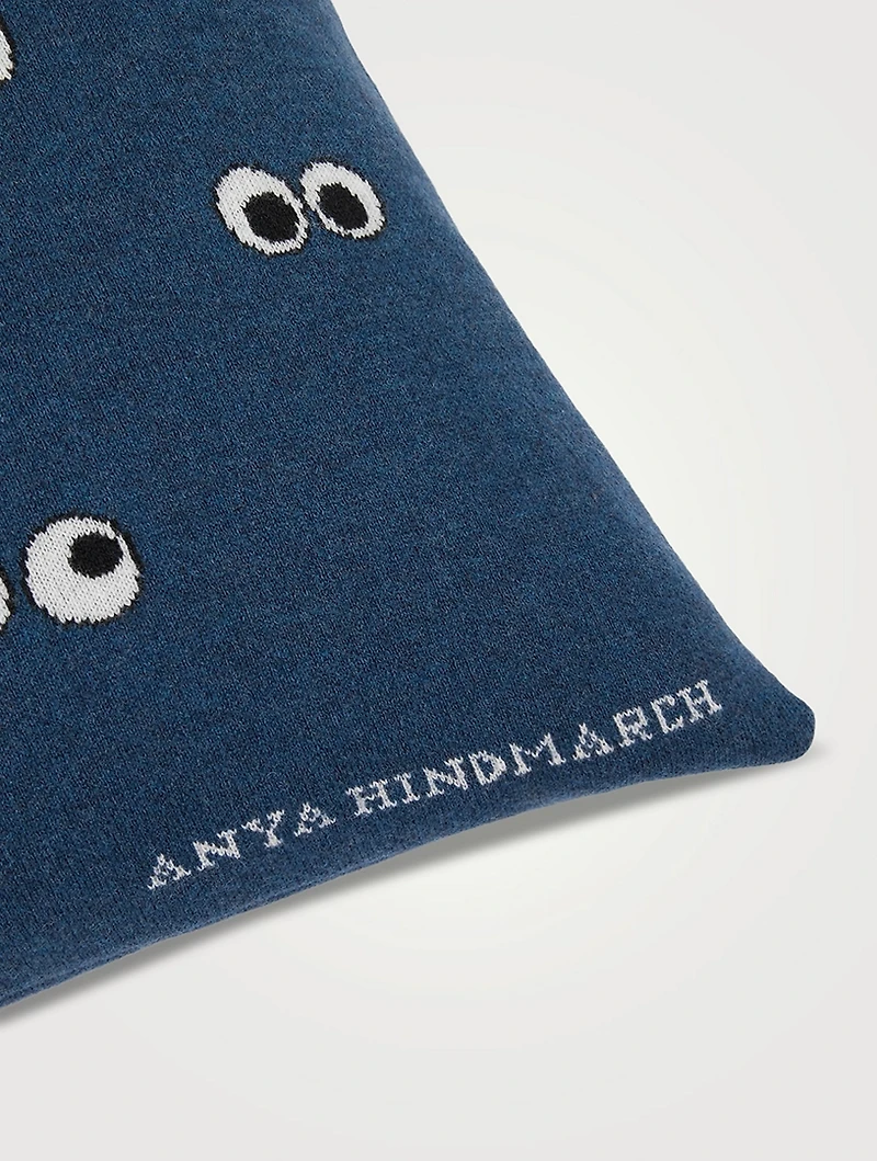 All Over Eyes Wool Cushion Cover