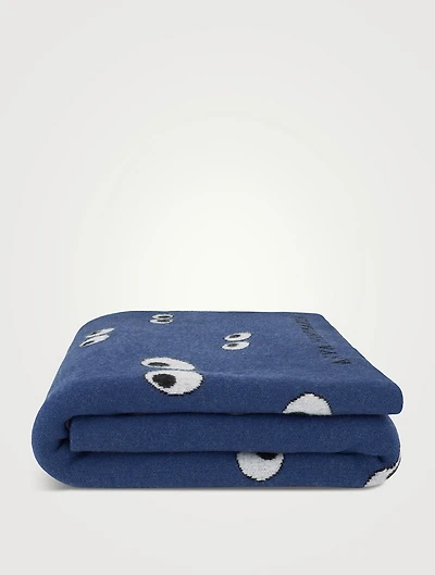 All Over Eyes Wool Blanket