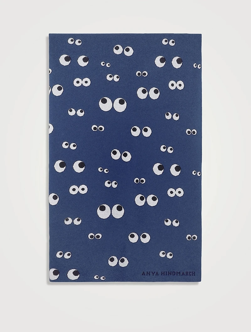 All Over Eyes Wool Blanket