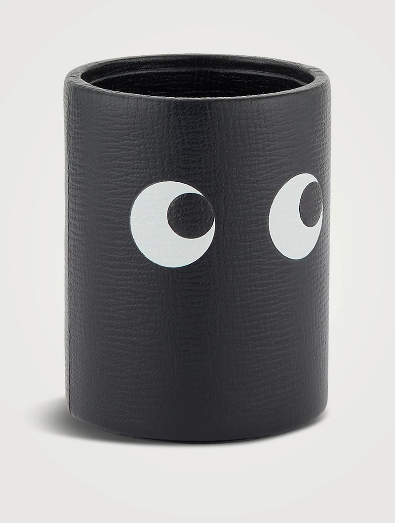 Eyes Leather Pencil Pot