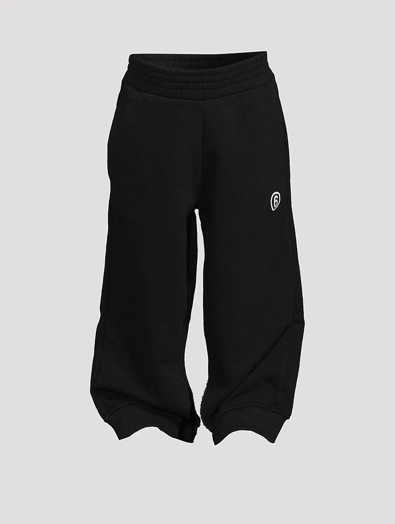 Cotton Sweatpants With Slit