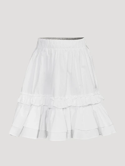 High-Waisted Skirt With Contrast Back