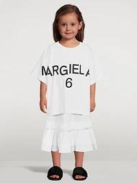 High-Waisted Skirt With Contrast Back