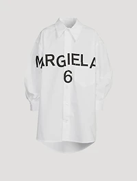 Cotton Long-Sleeve Shirt Dress