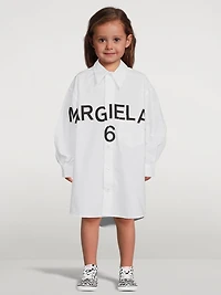 Cotton Long-Sleeve Shirt Dress