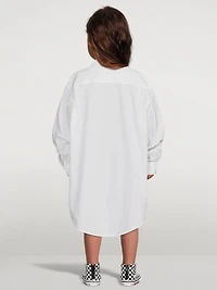 Cotton Long-Sleeve Shirt Dress