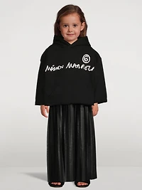 Layered Long Dress With Hood