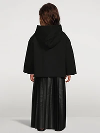 Layered Long Dress With Hood