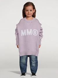 Cotton-Blend Oversized Logo Sweater
