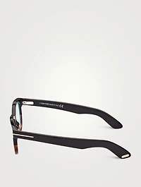 Round Optical Glasses With Blue Block Lenses