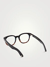 Round Optical Glasses With Blue Block Lenses