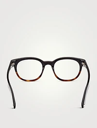 Round Optical Glasses With Blue Block Lenses