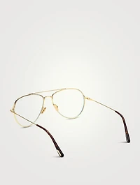 Aviator Optical Glasses With Blue Block Lenses