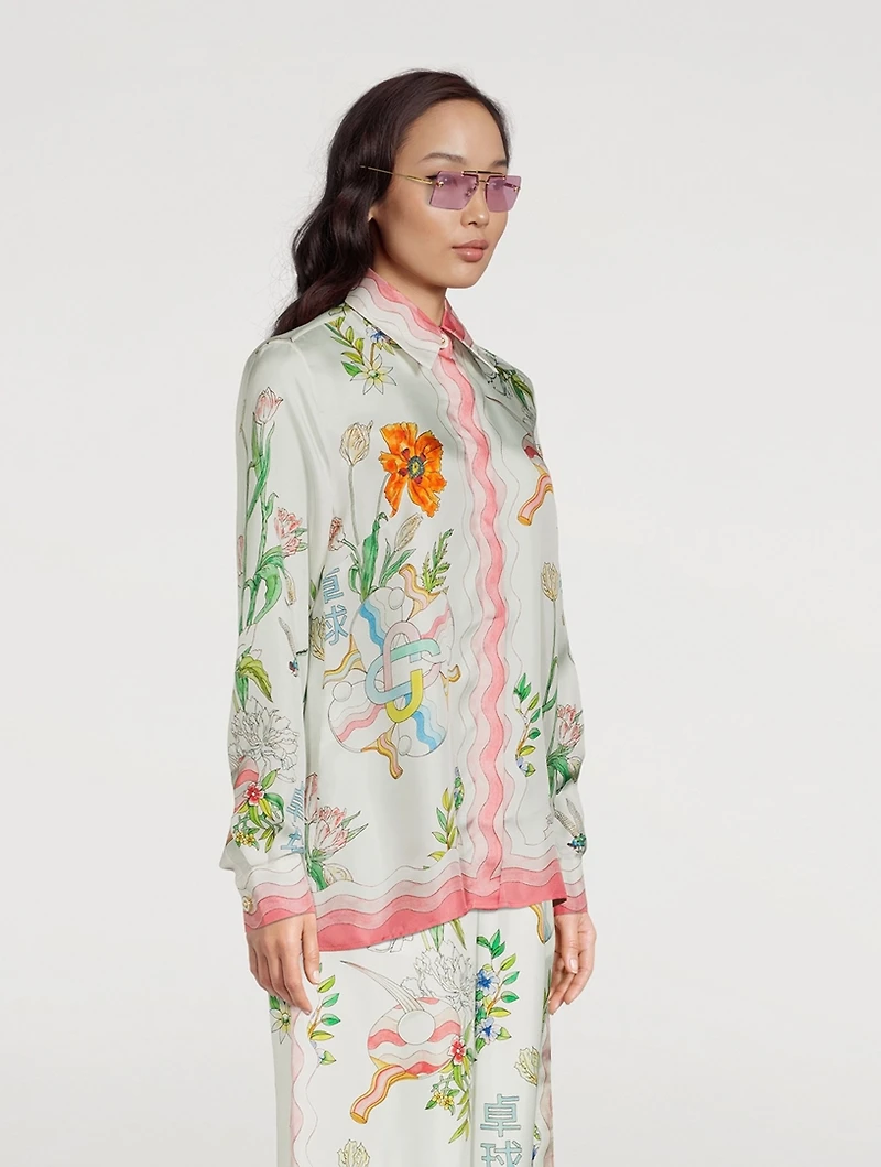 Medusa Glam Rectangular Sunglasses