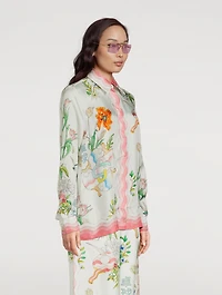 Medusa Glam Rectangular Sunglasses