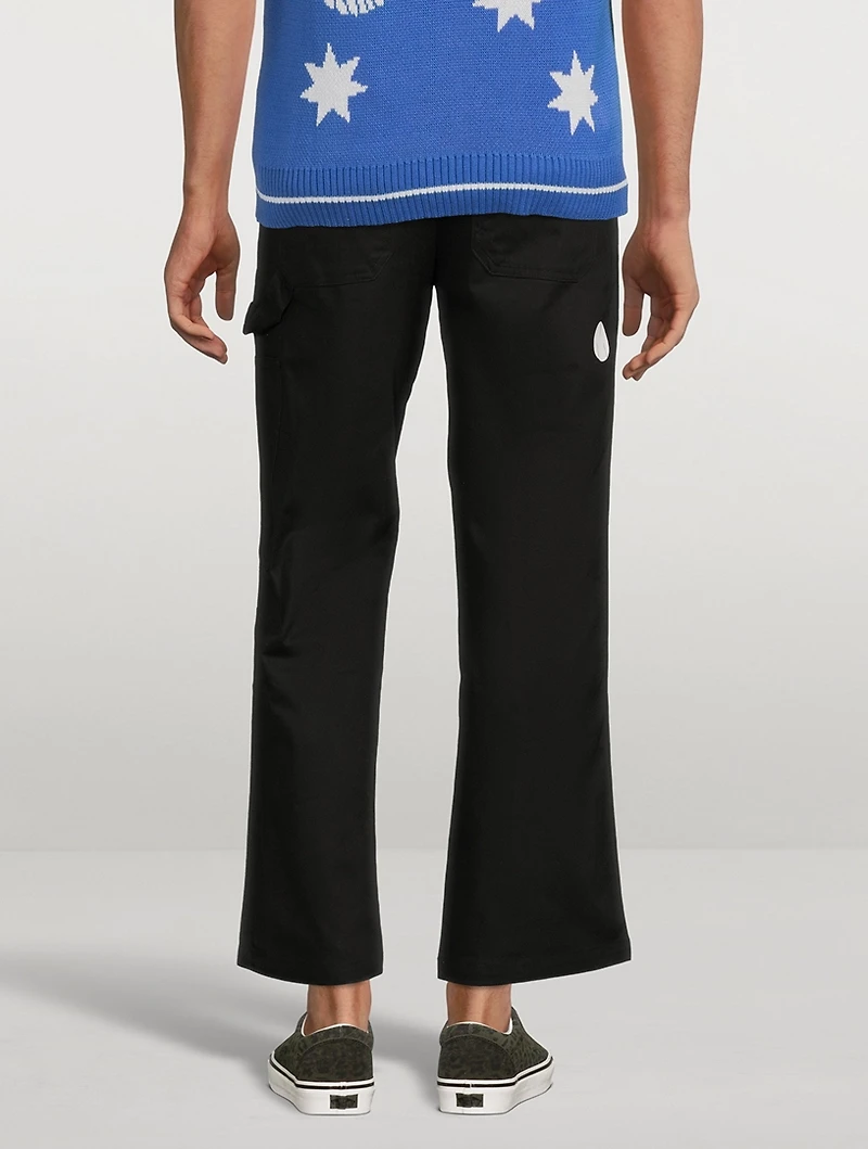 Cotton Workwear Pants With Logo