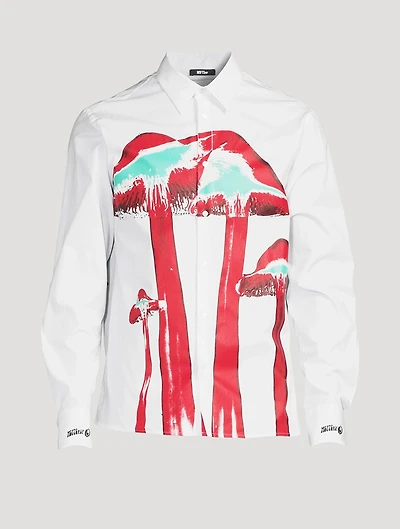Cotton Stretch Long-Sleeve Shirt