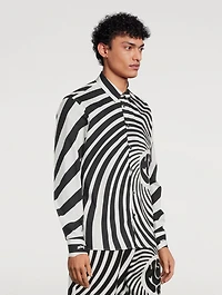 Long-Sleeve Shirt Spiral Print