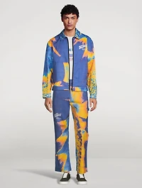 Cotton Printed Workwear Pants