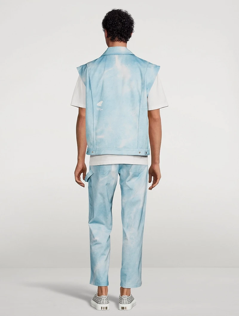 Cotton Printed Workwear Vest