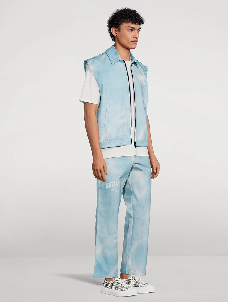 Cotton Printed Workwear Vest