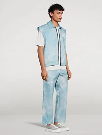 Cotton Printed Workwear Vest