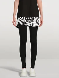 Mini Skirt In Spiral Print