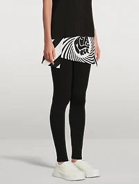 Mini Skirt In Spiral Print