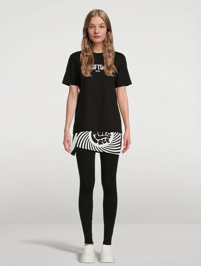 Mini Skirt In Spiral Print
