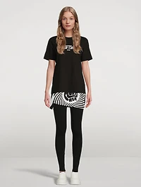 Mini Skirt In Spiral Print