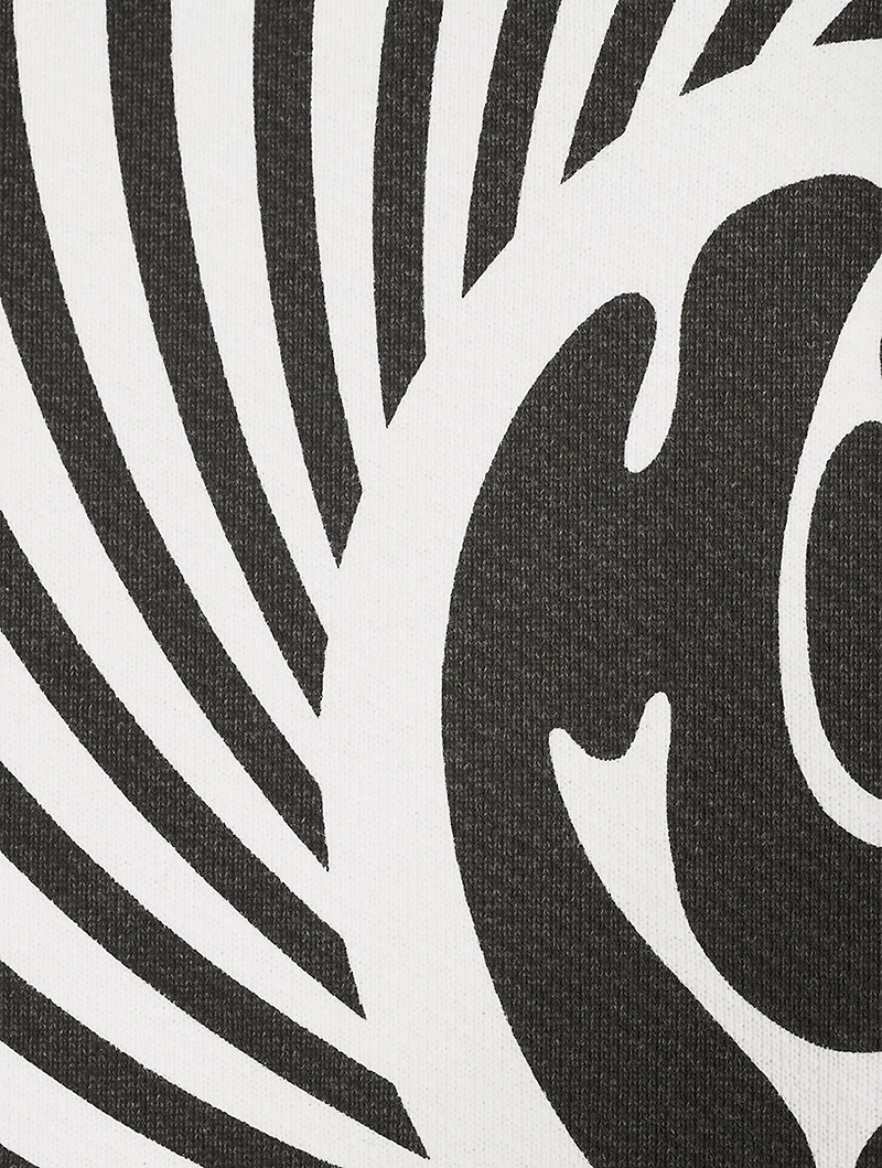 Cotton Hoodie Spiral Print