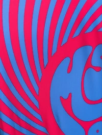 One-Piece Swimsuit Spiral Print
