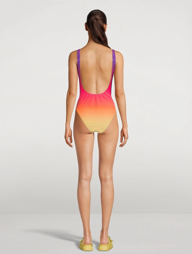 Gradient One-Piece Swimsuit