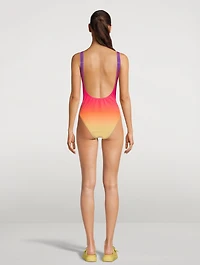 Gradient One-Piece Swimsuit