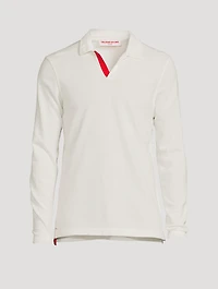 Felix Cotton Long-Sleeve Polo Shirt