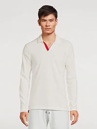 Felix Cotton Long-Sleeve Polo Shirt