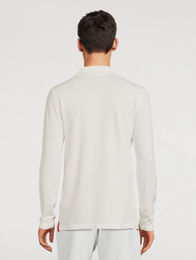 Felix Cotton Long-Sleeve Polo Shirt